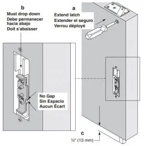 FIG 27 Verify full latch extension