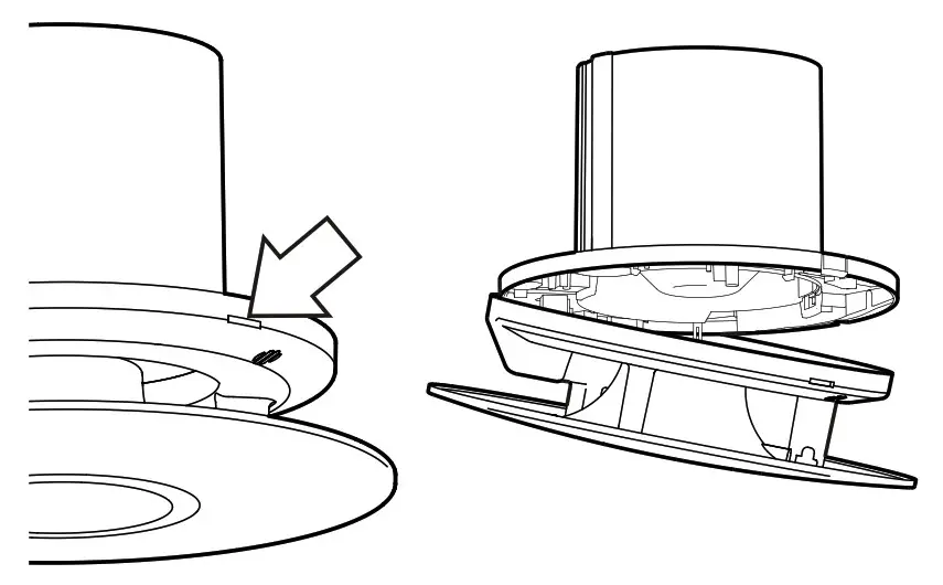 Xpelair Illumi Shower Fan Complete Opening the unit