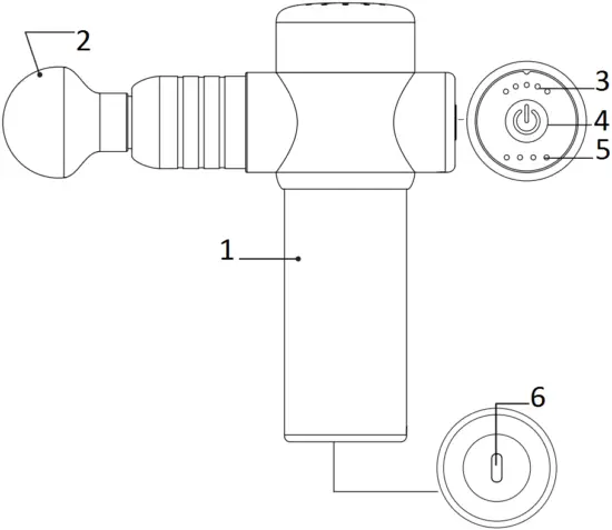 ZARIFA USA Z-Smart Mini Massage Gun AB