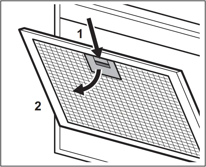 AEG DPB3631S Cooker Hood - clean the filter