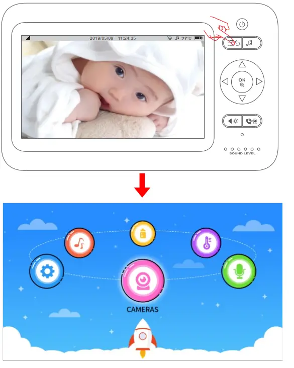 Shenzhen GD8205 Digital Wireless Baby Monitor - fig 1