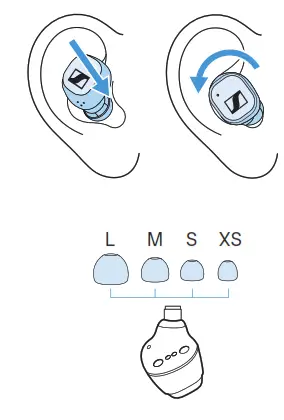 SENNHEISER CX400TW1 True Wireless Earbuds - fig 1