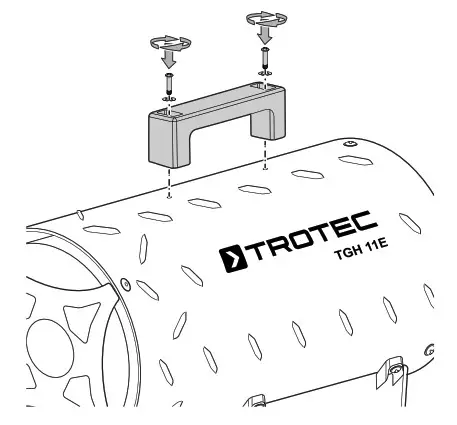 Trotec TGH11E Gas Heater Fan - Assembly and installation 2