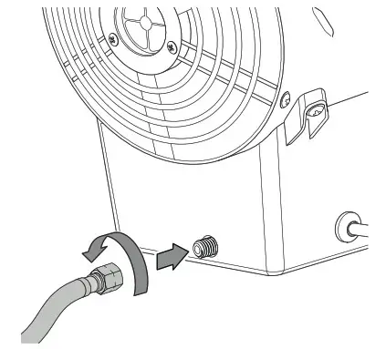 Trotec TGH11E Gas Heater Fan - Assembly and installation 6