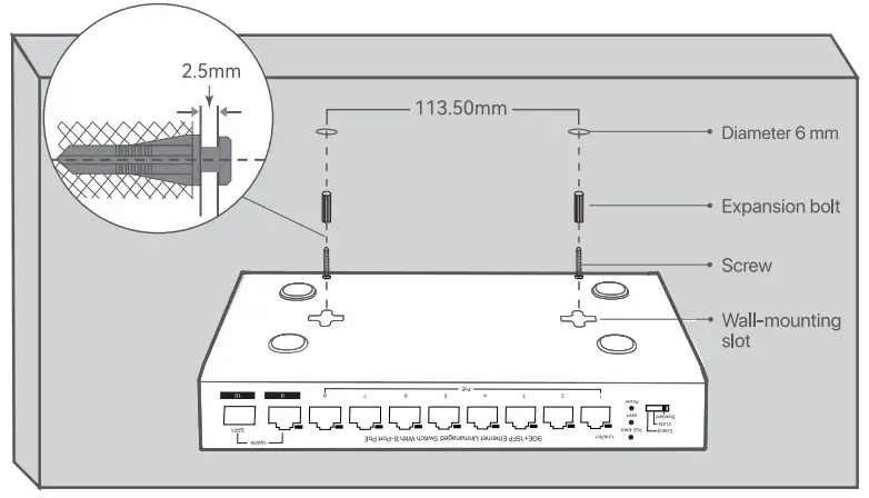 IP COM G1110PF 8 102W 9GE 1SFP Ethernet Unmanaged Switch with 8 Port PoE- FIG 1