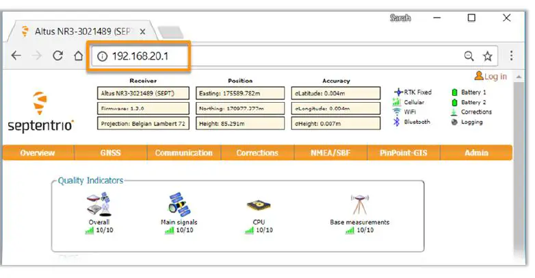septentrio Altus NR3 Navigation Solutions 8