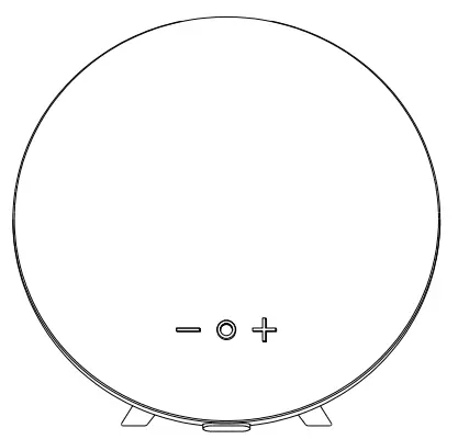 SYLVANIA SP400-BLACKGREY Round Cloth Bluetooth Speaker-fig1