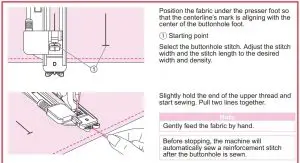 FIG 112 Buttonhole stitch