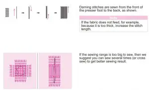 FIG 122 Darning stitch
