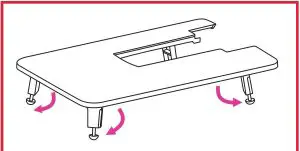 FIG 13 Install the extension table