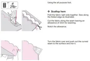 FIG 149 Scallop stitch