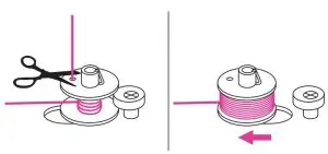 FIG 23 Winding the bobbin
