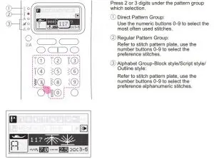 FIG 62 Selecting stitch