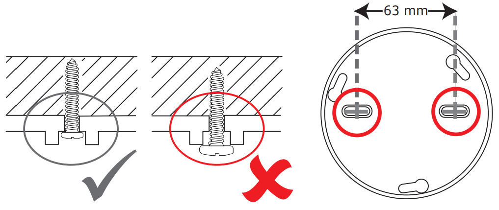Firecell FCX 170-001 Wireless Detector - Fix mounting plate