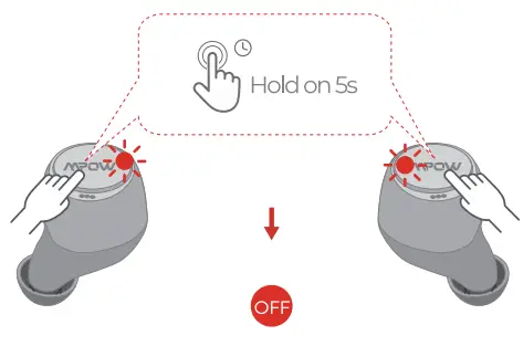 MPOW True Wireless Earbuds - PAWER OF MODE 2