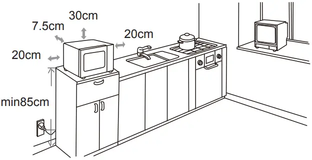 Electrolux Freestanding Table Top Microwave Oven A6