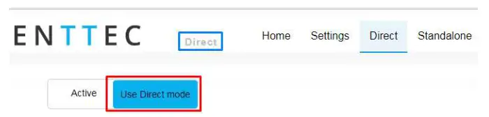 ENTTEC ENT71521 OCTO MK2 DIN Rail LED Pixel Controller - button