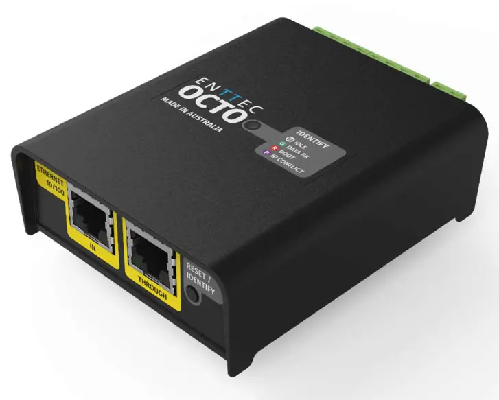 ENTTEC ENT71521 OCTO MK2 DIN Rail LED Pixel Controller