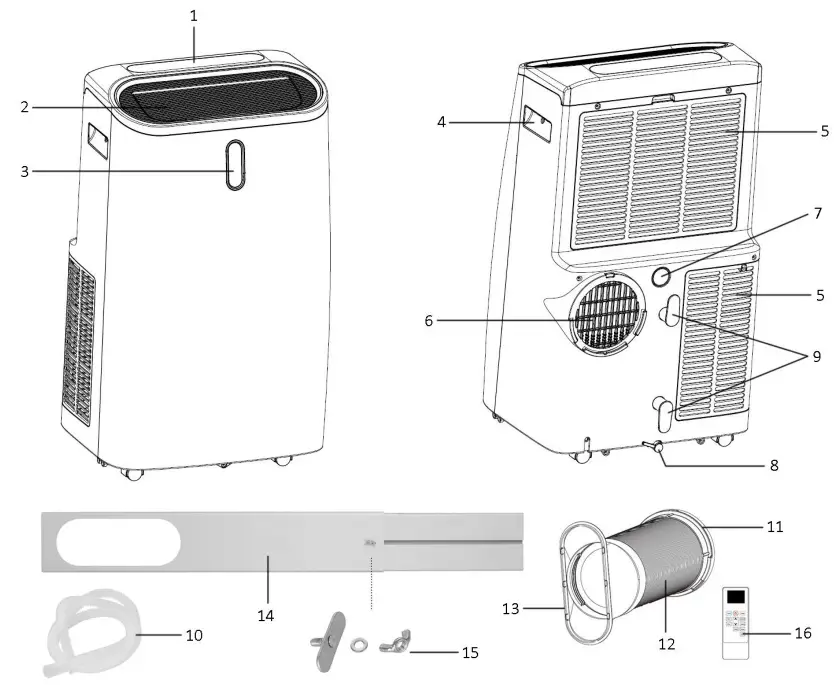 emerio PAC 127033.1 Portable Air Conditioner -DESCRIPTION