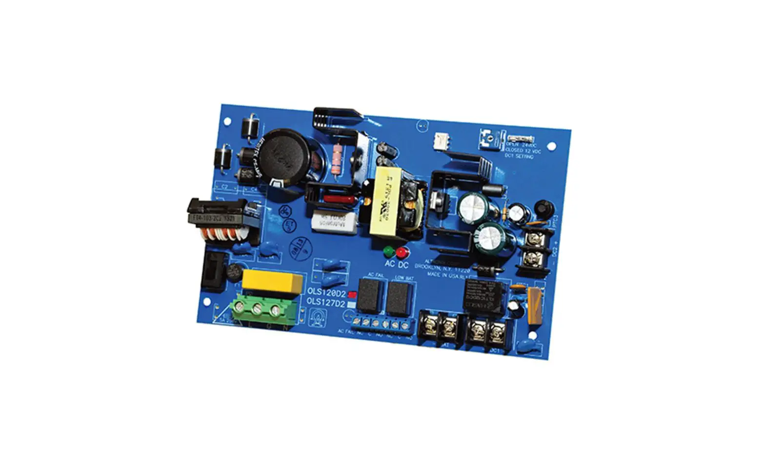 Altronix Ols120d2 Dual Output Off-line Power Supply Charger Installation Guide