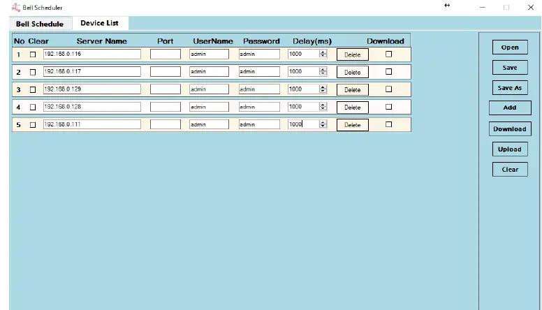 LINORTEK Bell Scheduler 2