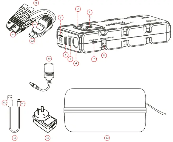 ROOBOOST RB-2000 Extreme Safe Jump Starter and Power Bank-1