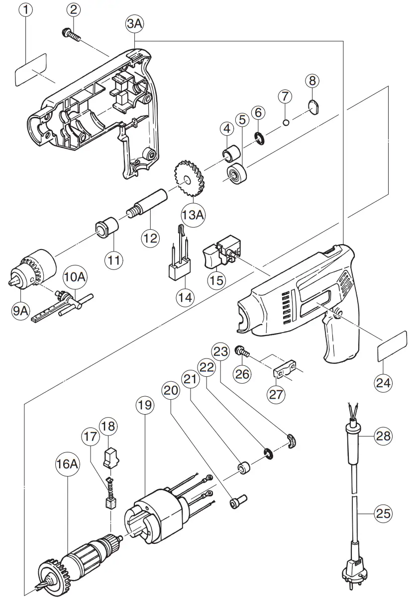 HIKOKI FD 10SA power hand drill - FIG 6
