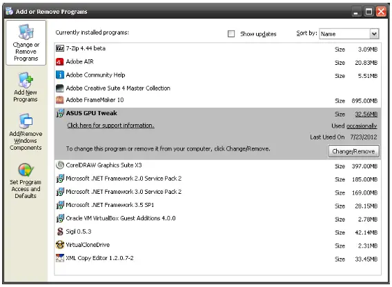ASUS RX 580 Graphics Card - Remove