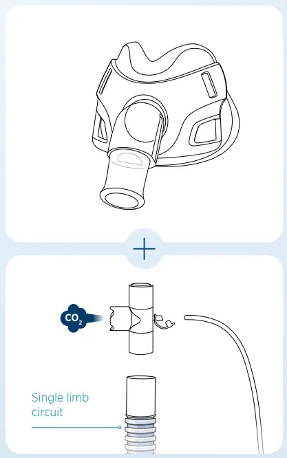 FISHER PAYKEL RT040 Series Hospital Under Nose Mask-fig2