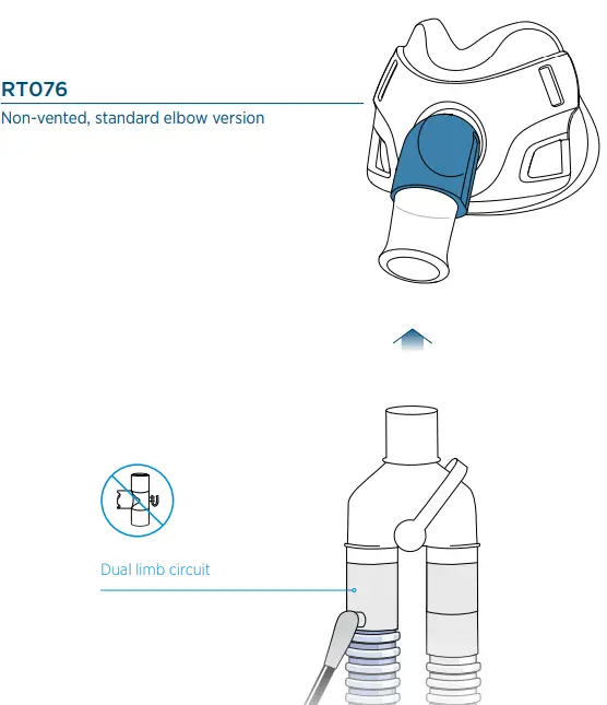 FISHER PAYKEL RT040 Series Hospital Under Nose Mask-fig6