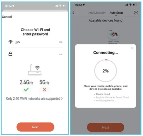 Ecobene Lighting ECO-SDWB15W Smart LED Downlight User Manual - Turn on your phone's wifi and bluetooth