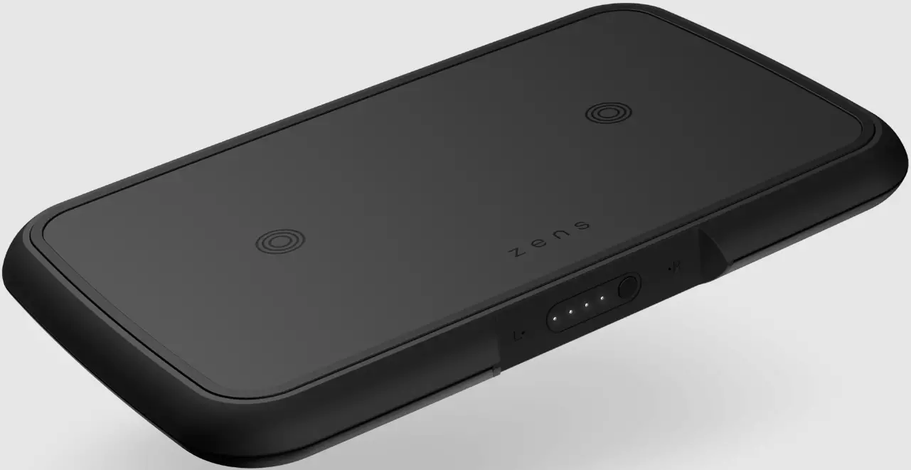 zens ZEPB04B Powerbank Dual Wireless Charger