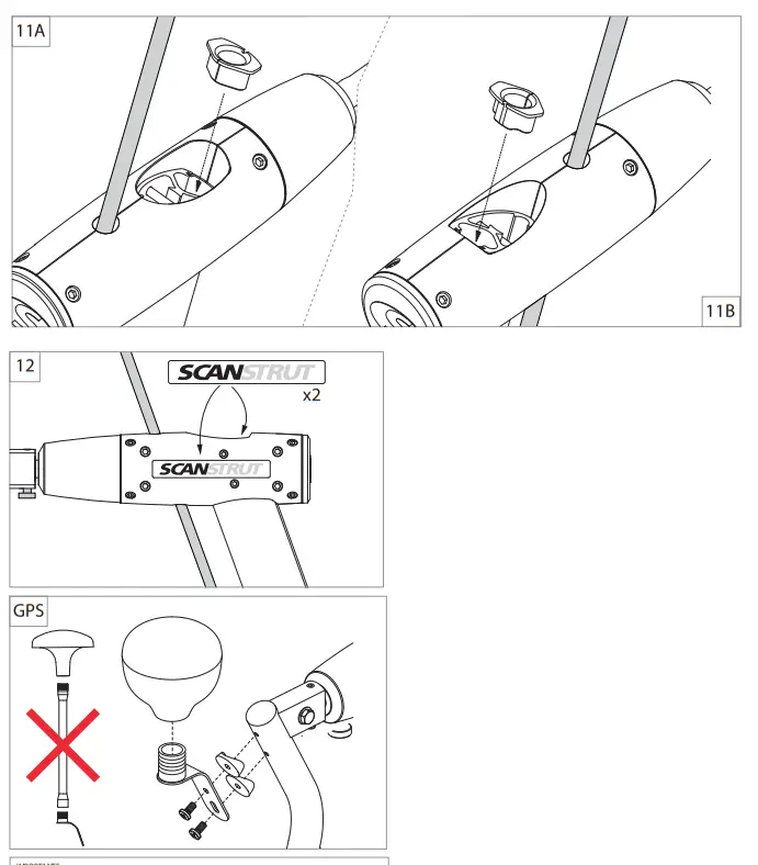 SCANSTRUT LMB F1 Backstay Self Levelling Mount - Fig3