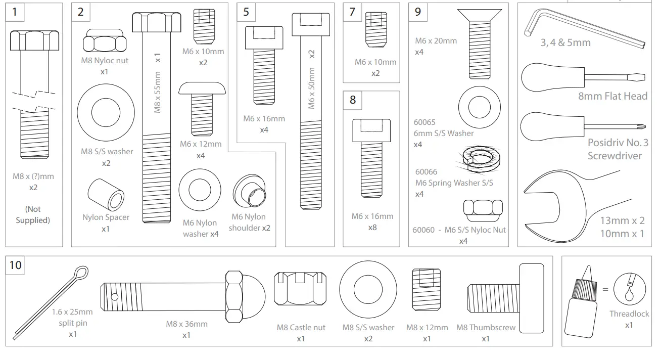 SCANSTRUT LMB F1 Backstay Self Levelling Mount