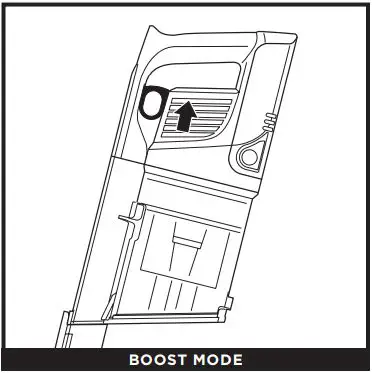 Shark IZ201UK IZ251UK Anti Hair Wrap & DuoClean Cordless Vacuum Instructions - BOOST MODE