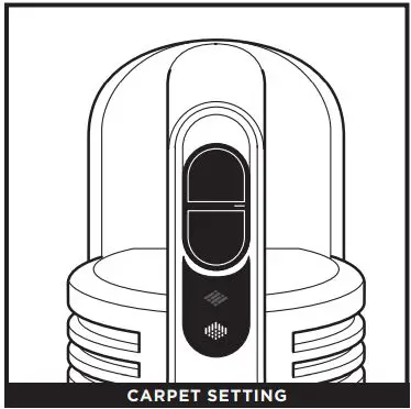 Shark IZ201UK IZ251UK Anti Hair Wrap & DuoClean Cordless Vacuum Instructions - CARPET SETTING