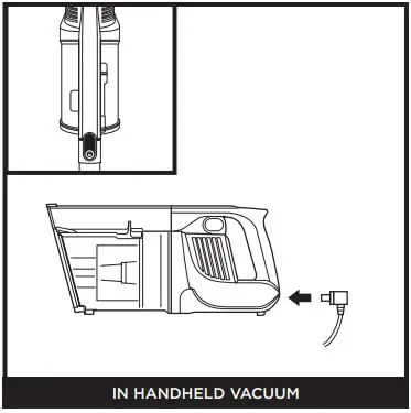 Shark IZ201UK IZ251UK Anti Hair Wrap & DuoClean Cordless Vacuum Instructions - IN HANDHELD VACUUM