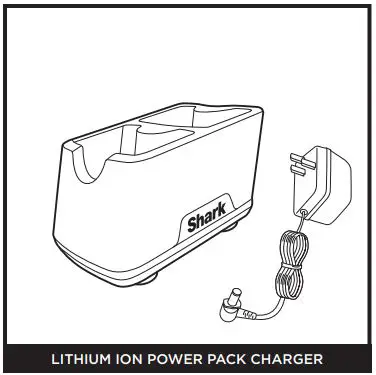 Shark IZ201UK IZ251UK Anti Hair Wrap & DuoClean Cordless Vacuum Instructions - LITHIUM ION POWER PACK CHARGER