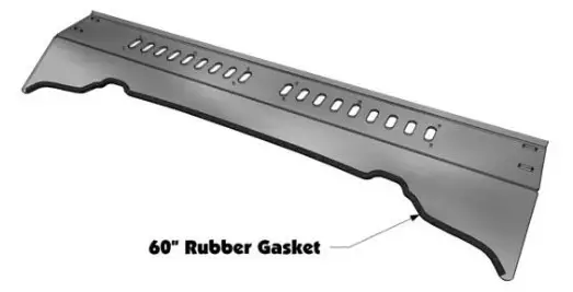 FALCON RIDGE JD-835-WD05 John Deere 835 Aero-Vent Polycarbonate Windshield - Windshield