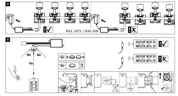 Paulmann LED picture light ADELIA 5.6W2700K24V 370lm dimmable brushed aluminium - fig 3