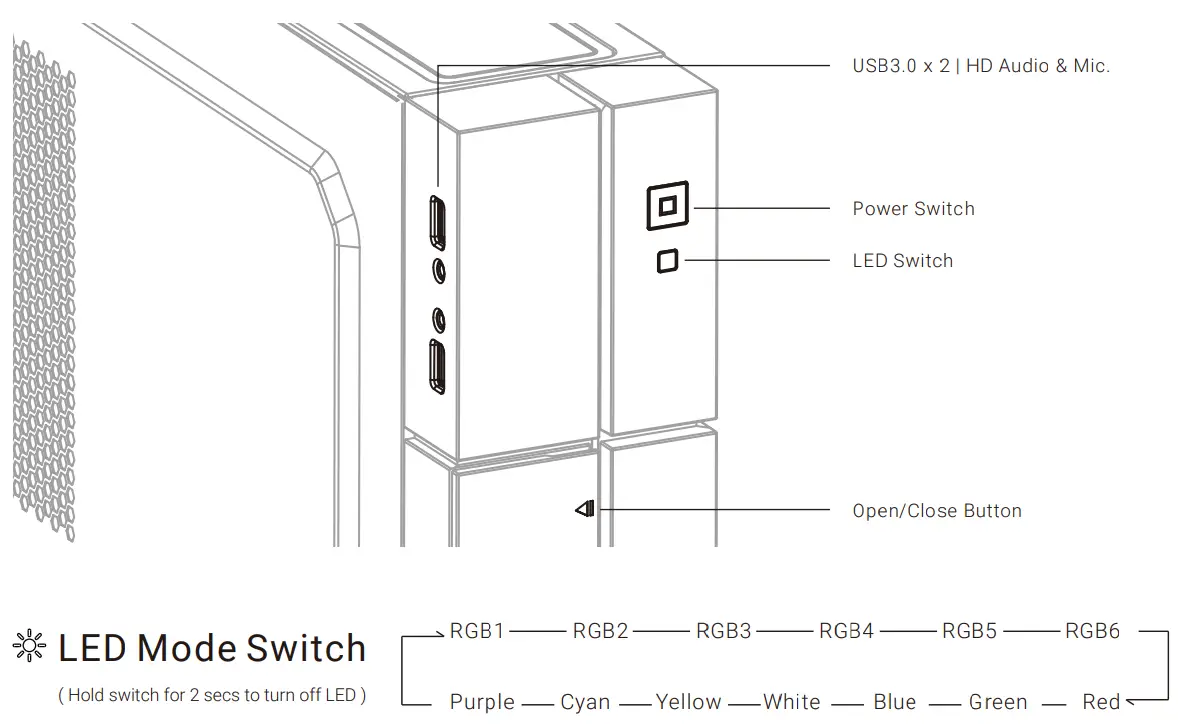 AeroCool Playa Slim RGB Slim Tower Case fig 7