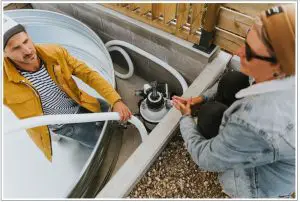 Installation with only sand filter pump