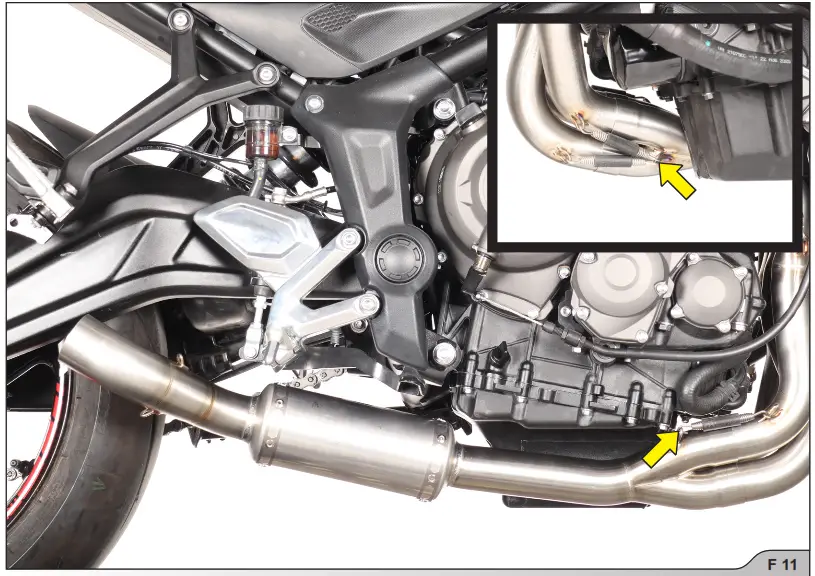 Akrapovi Triumph Trident 660 Racing Line Motorcycle Exhaust - FIG11