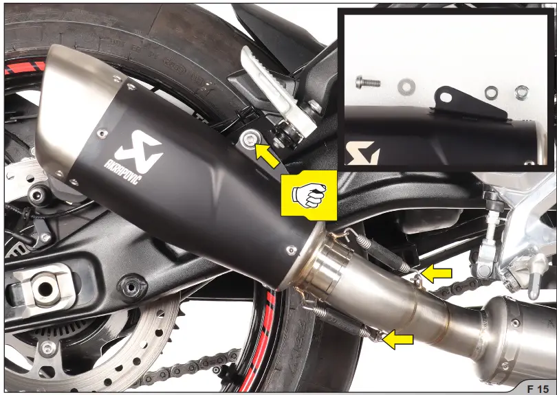 Akrapovi Triumph Trident 660 Racing Line Motorcycle Exhaust - FIG15