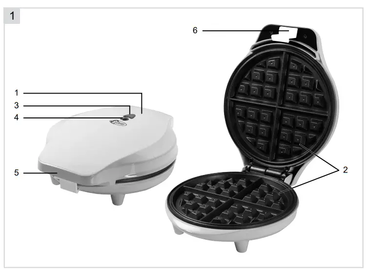 bESTRON ABWR730M Waffle Maker-fig1