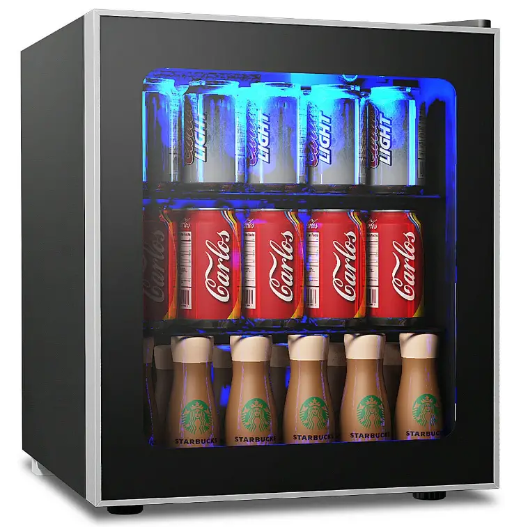 GYMAX 60 Can Countertop Fridge