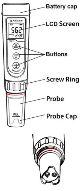APERA ORP5 Premium Pocket ORP Tester - fig 2