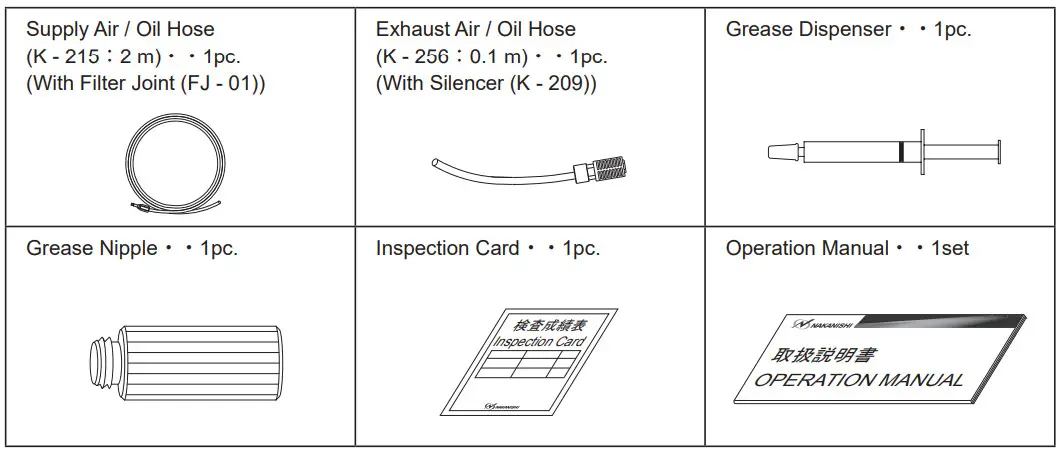 NAKANISHI PMR-3005K Air Motor Spindle - Figure 2