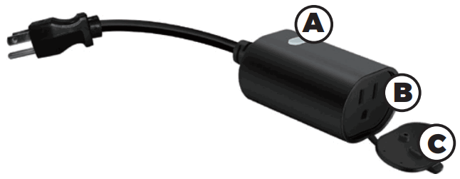 EVA LOGIK ZW96S Z Wave Outdoor Smart Plug -