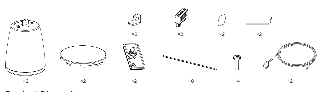 BOSE FS2P FreeSpace Pendant Loudspeaker - Package